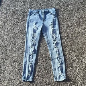 womens ripped jeans size 11 brand is almost there